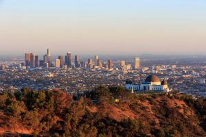 Los Angeles sunset Cityscape, Griffin Observatory