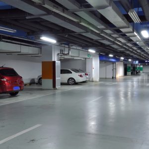 slippery basement parking garage 