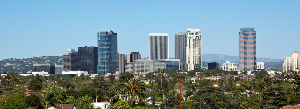 Century City skyline in California during the day